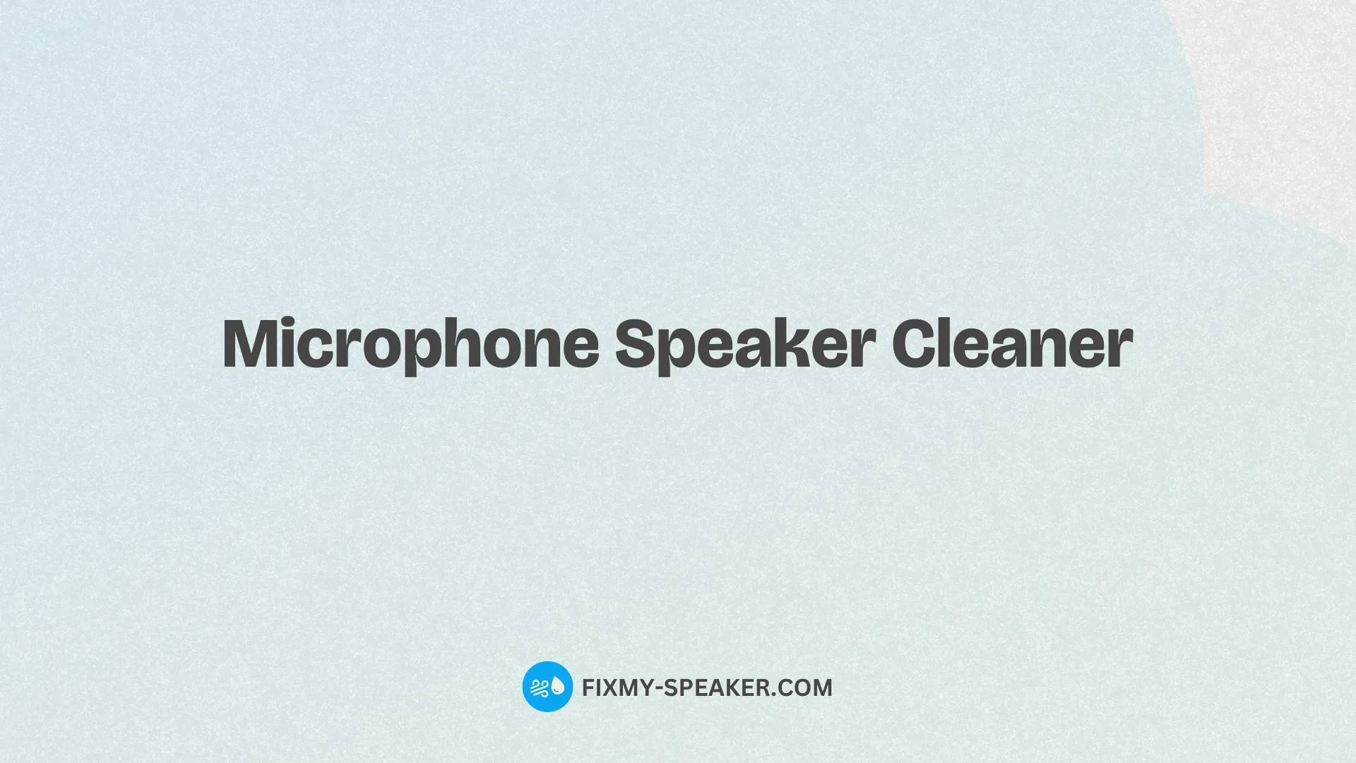 microphone speaker cleaner